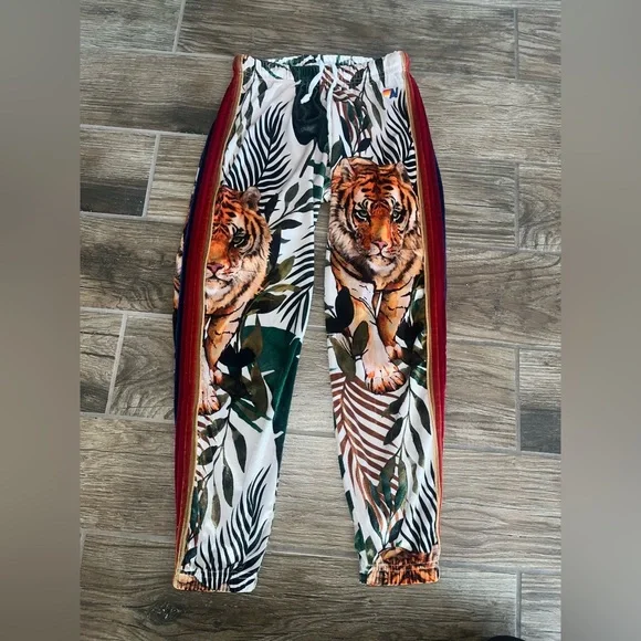 Aviator Nation Jungle Print velvet Pant RARE - Picture 2 of 6